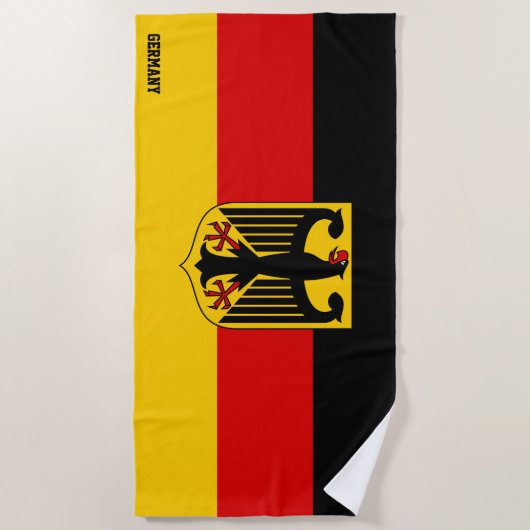 Duitsland Flag Splendid Patriotic Strandlaken (Voorkant)