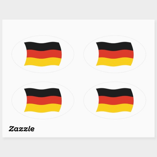 Duitsland Flag Sticker (Vel)