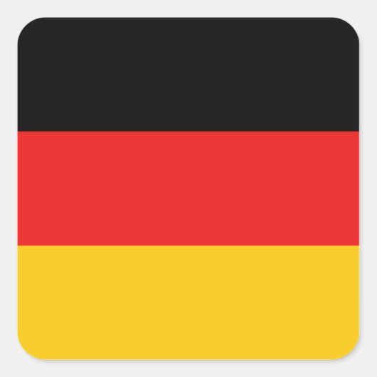 Duitsland Flag Sticker (Voorkant)