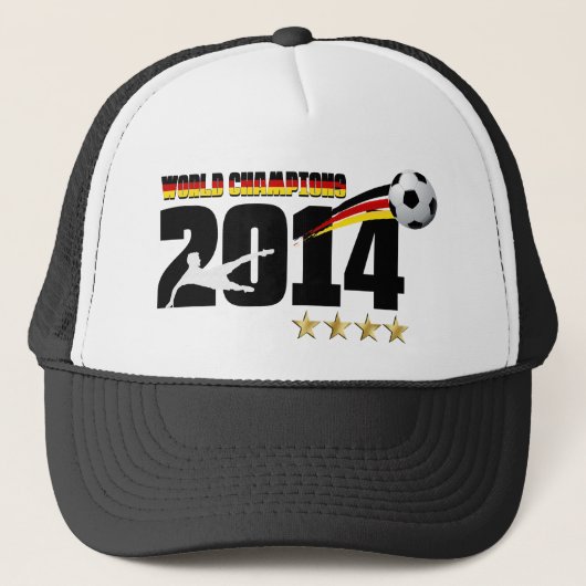 Duitsland Flag World Champion 2014 Soccer Trucker Pet (Voorkant)