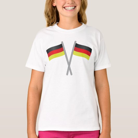 Duitsland Flags T-Shirt (Voorkant)