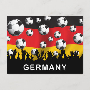 Duitsland Football Briefkaart