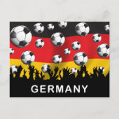 Duitsland Football Briefkaart (Voorkant)