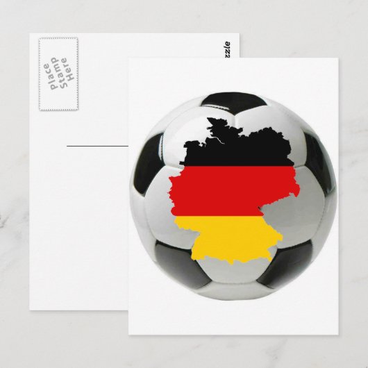 Duitsland football briefkaart (Voorkant / Achterkant)
