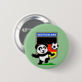 Duitsland Football Panda Ronde Button 5,7 Cm (Voorkant /achterkant)