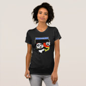 Duitsland Football Panda T-shirt (Voorkant volledig)