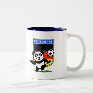 Duitsland Football Panda Tweekleurige Koffiemok