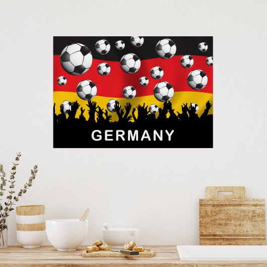 Duitsland Football Poster (Keuken)