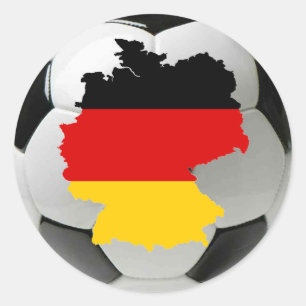 Duitsland football ronde sticker