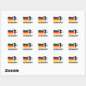Duitsland Football Ronde Sticker (Vel)