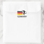 Duitsland Football Ronde Sticker (Tas)