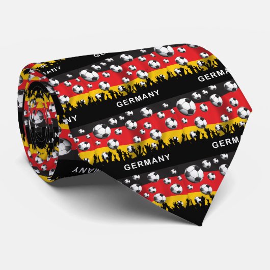 Duitsland Football Stropdas (Opgerold)