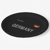 Duitsland Football Ventian Shirt Heart Papieren Bordje (Gekanteld)
