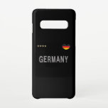 Duitsland Football Ventian Shirt Heart Samsung Galaxy S10 Hoesje<br><div class="desc">Duits nationaal voetbalventilatorShirt. Mijn hart slaat voor het team van het Duitse football. Geweldig cadeauidee voor Duitse voetbalfans. Een perfecte match voor mannen,  vrouwen,  kinderen en tieners.</div>