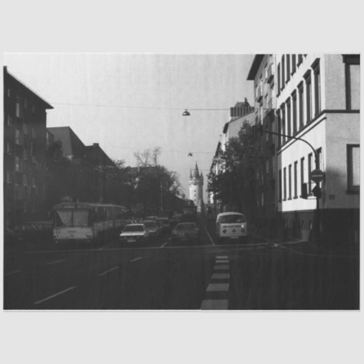  Duitsland Frankfurt Stadsauto's Tissuepapier (Voorkant)