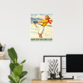 Duitsland, Garmisch Partenkirchen skiposter Poster (Thuiskantoor)