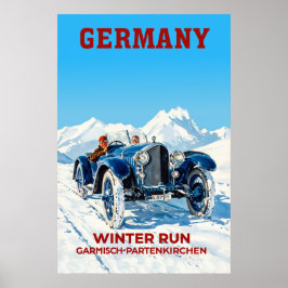 Duitsland Garmisch PartenKirchen winterposter Poster