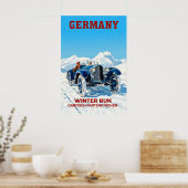 Duitsland Garmisch PartenKirchen winterposter Poster (Keuken)