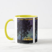  Duitsland, Gele Bus bij Nacht, Reiskunst Mok (Links)