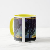  Duitsland, Gele Bus bij Nacht, Reiskunst Mok (Voorkant links)