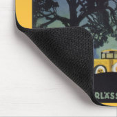 Duitsland, Gele Bus bij Nacht, Reiskunst Muismat (Hoek)