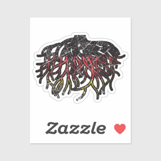 Duitsland German Roots Heritage Pride Sticker (Vel)