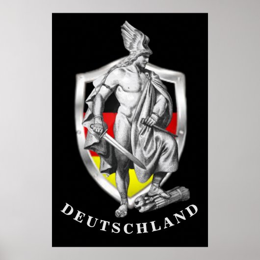 Duitsland Germany Hermann Arminius Poster (Voorkant)