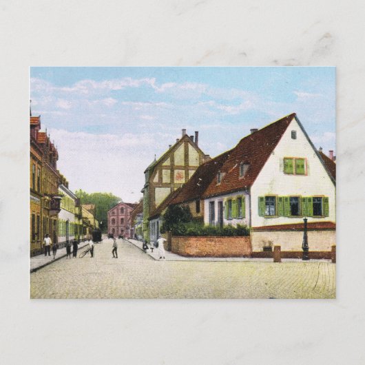  Duitsland, Germersheim Fischerstrasse Briefkaart (Voorkant)