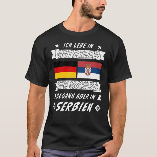 DUITSLAND GESCHIEDENIS VAN SERVIË T-SHIRT (Voorkant)
