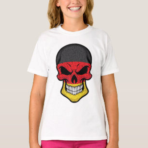 Duitsland glimlacht schedelvlag t-shirt
