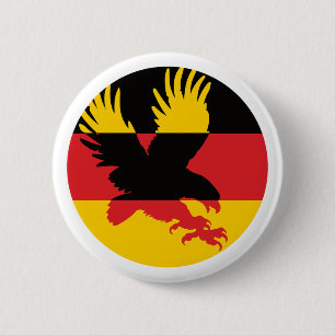 Duitsland Golden Eagle Duitse nationale dierenvlag Ronde Button 5,7 Cm