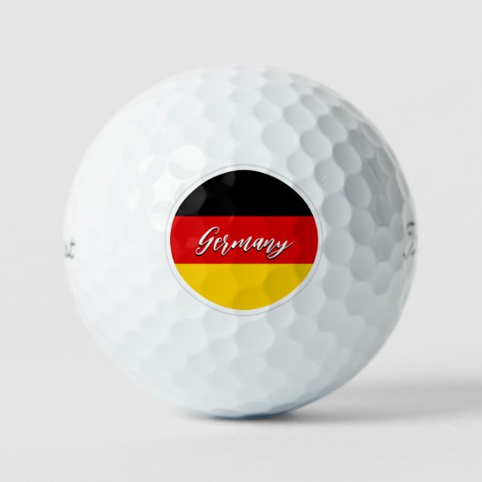 Duitsland Golf Balls, Duitse vlaggolfers / patriot Golfballen (Voorkant)