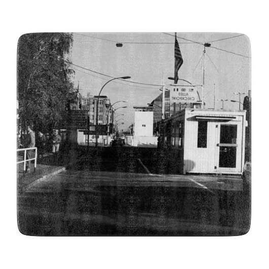  Duitsland grensposten Oost-West-Berlijn Snijplank (Voorkant)