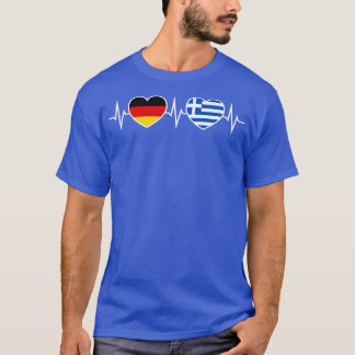 duitsland griekenland twee harten t-shirt