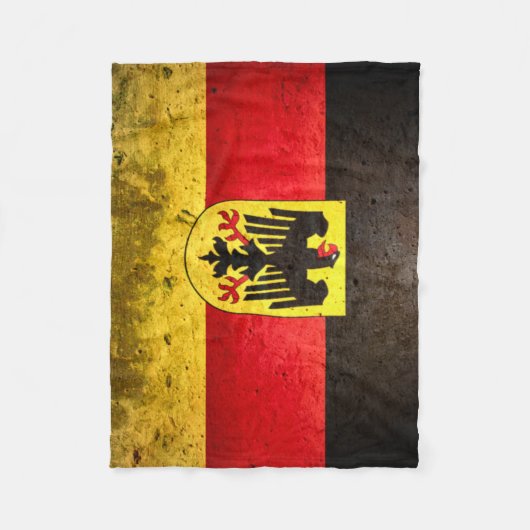 Duitsland Grunge Flag Fleece Blanket (Voorkant)