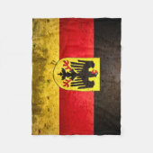 Duitsland Grunge Flag Fleece Blanket Deken (Voorkant)
