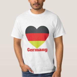 Duitsland Hart Flag T-Shirt