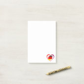 Duitsland hart post-it® notes (Op bureau)