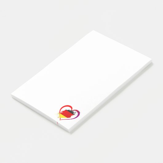 Duitsland hart post-it® notes (Schuin)