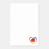Duitsland hart post-it® notes (Voorkant)