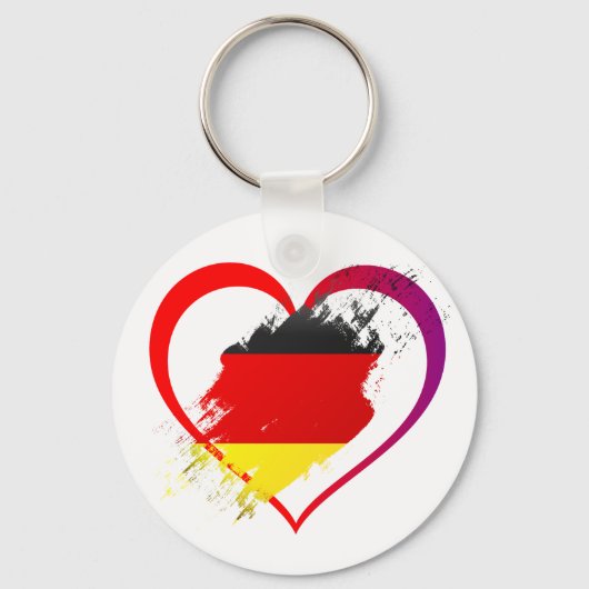 Duitsland hart sleutelhanger (Voorkant)