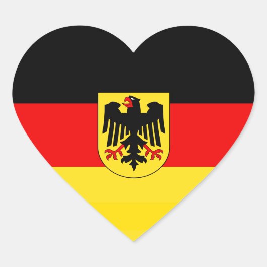 DUITSLAND HART STICKER (Voorkant)