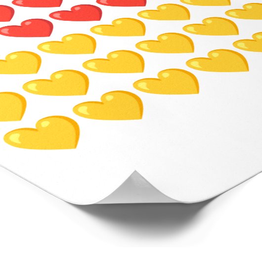 Duitsland HARTEN VLAG Poster (Hoek)