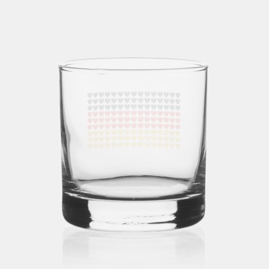 Duitsland HARTEN VLAG Rocks Glass Whisky Glas (Achterkant)