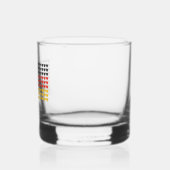 Duitsland HARTEN VLAG Rocks Glass Whisky Glas (Links)