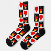 Duitsland - Hartpatroon Duitse nationale vlag Sokken (Links)