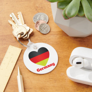Duitsland hartvlag sleutelhanger
