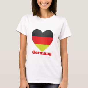 Duitsland hartvlag t-shirt