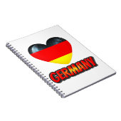 Duitsland Heart Notitieboek (Rechterzijde)