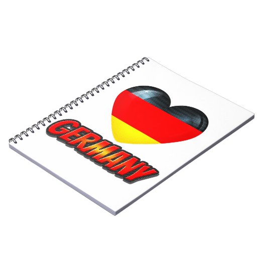 Duitsland Heart Notitieboek (Linkerzijde)